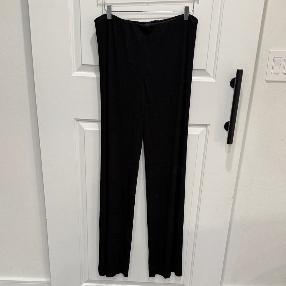 St. John Black Wide Leg Pants